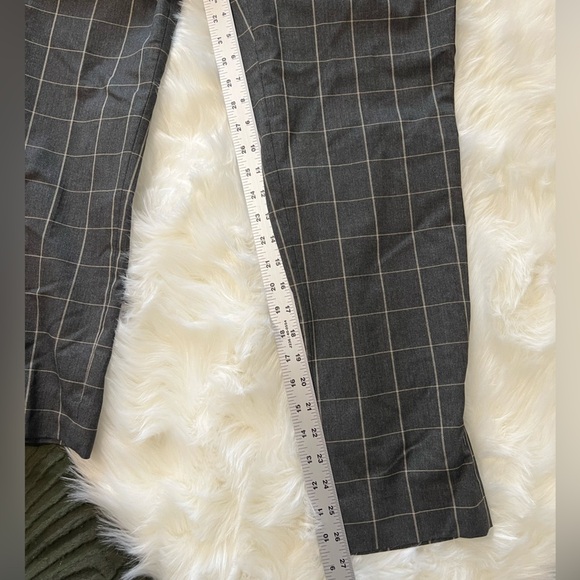 Banana Republic Avery work slacks size 6 plaid design gray and tan - Picture 8 of 9